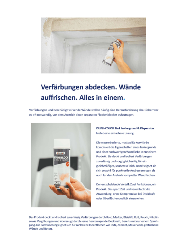 Neuheit Isoliergrund Dispersion