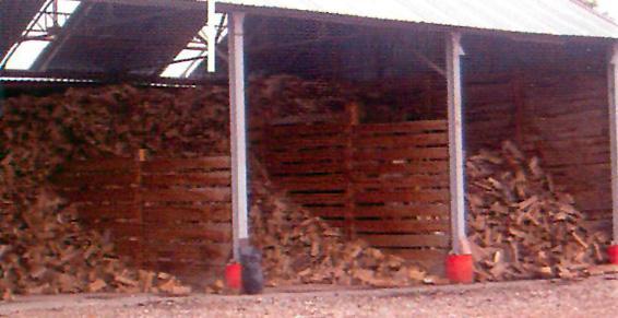 Silo de stockage du bois sec
