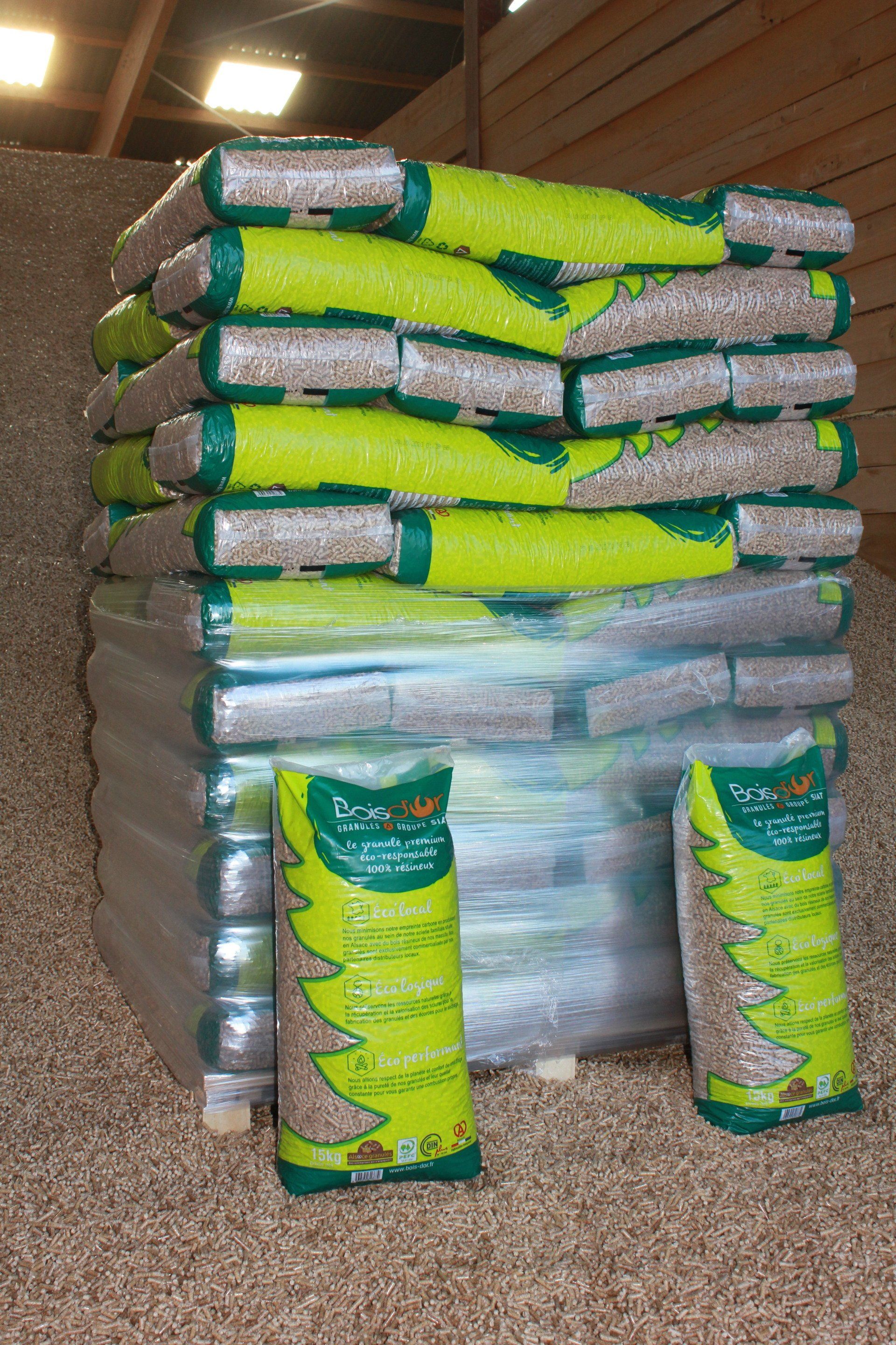 Palette de Granulés de Bois