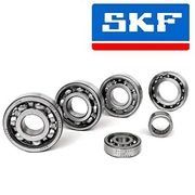 Rodamientos de bolas de la marca SKF de diferentes tamaños.