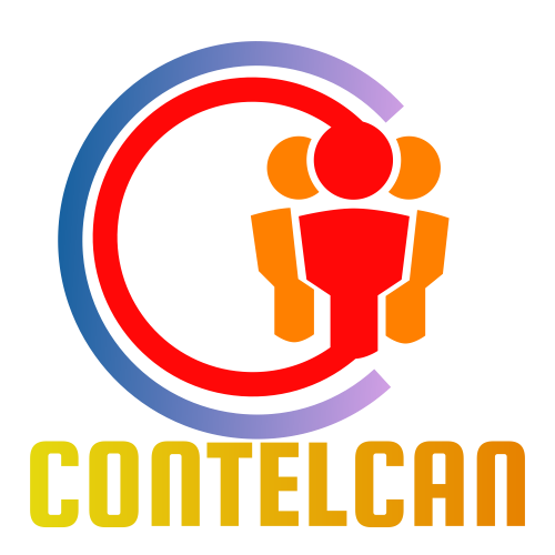 Un logotipo para una empresa llamada contelcan