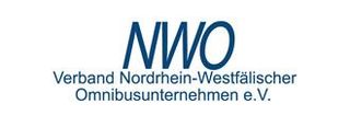 The logo for nwo verband nordrhein-westfalischer omnibusunternehmen e.v.