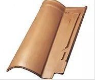 Un primer plano de una teja sobre un fondo blanco.