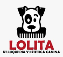 El logotipo de Lolita Peluquería y Estetica Canina es un perro blanco y negro con barba.