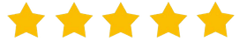 Una fila de estrellas amarillas sobre un fondo blanco.