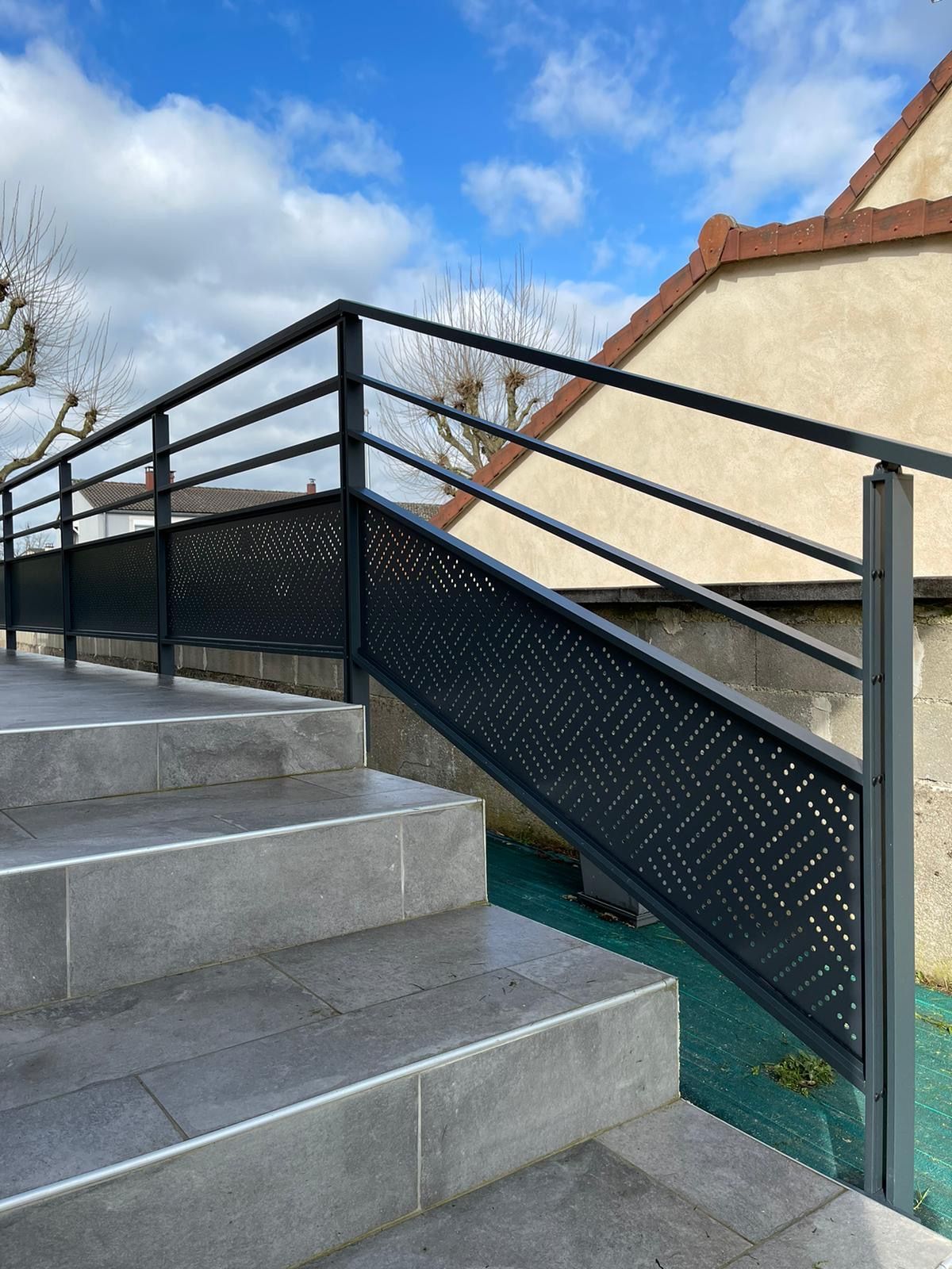 Vue intérieure sur la rambarde