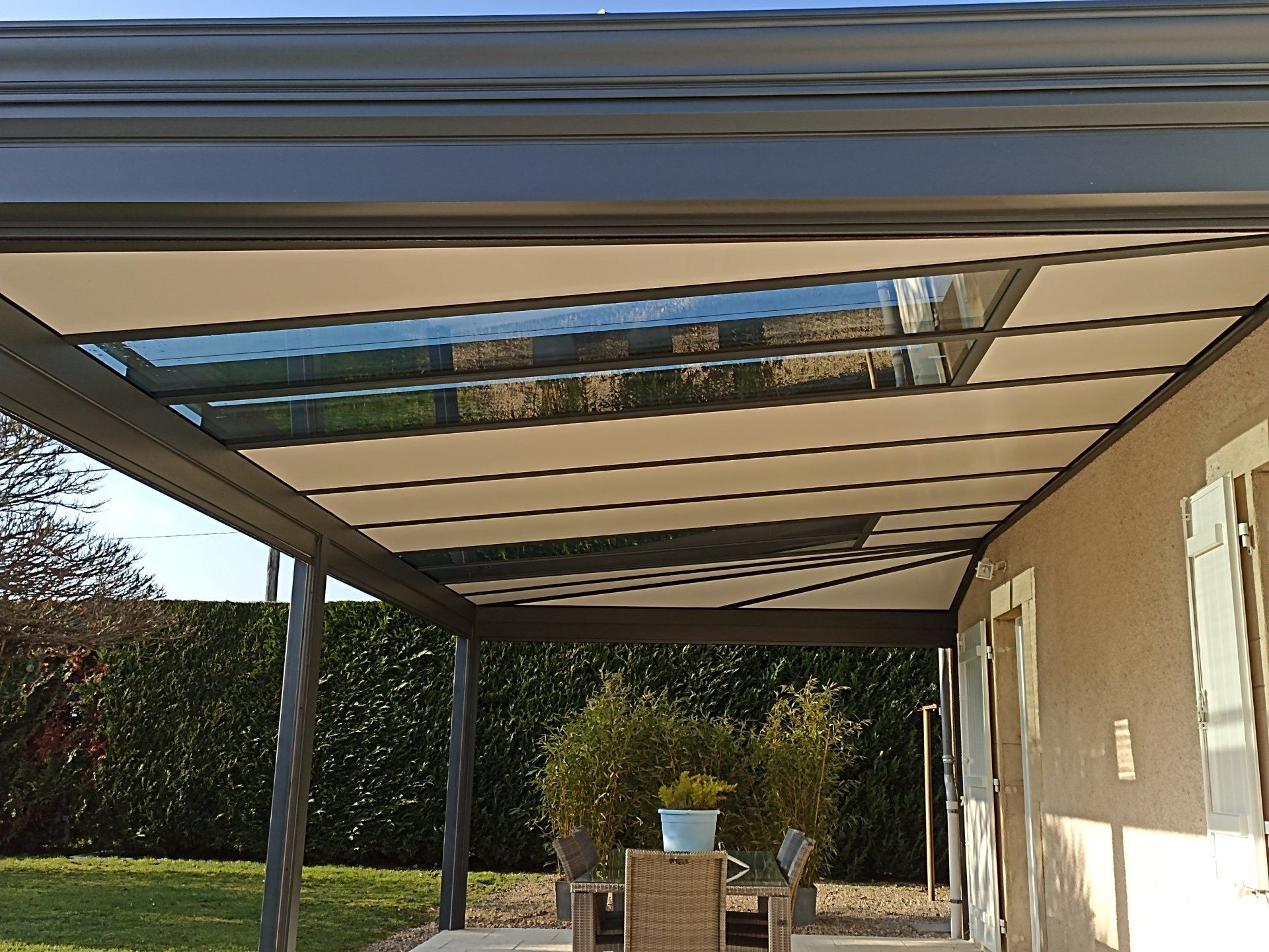 Véranda avec uniquement un toit