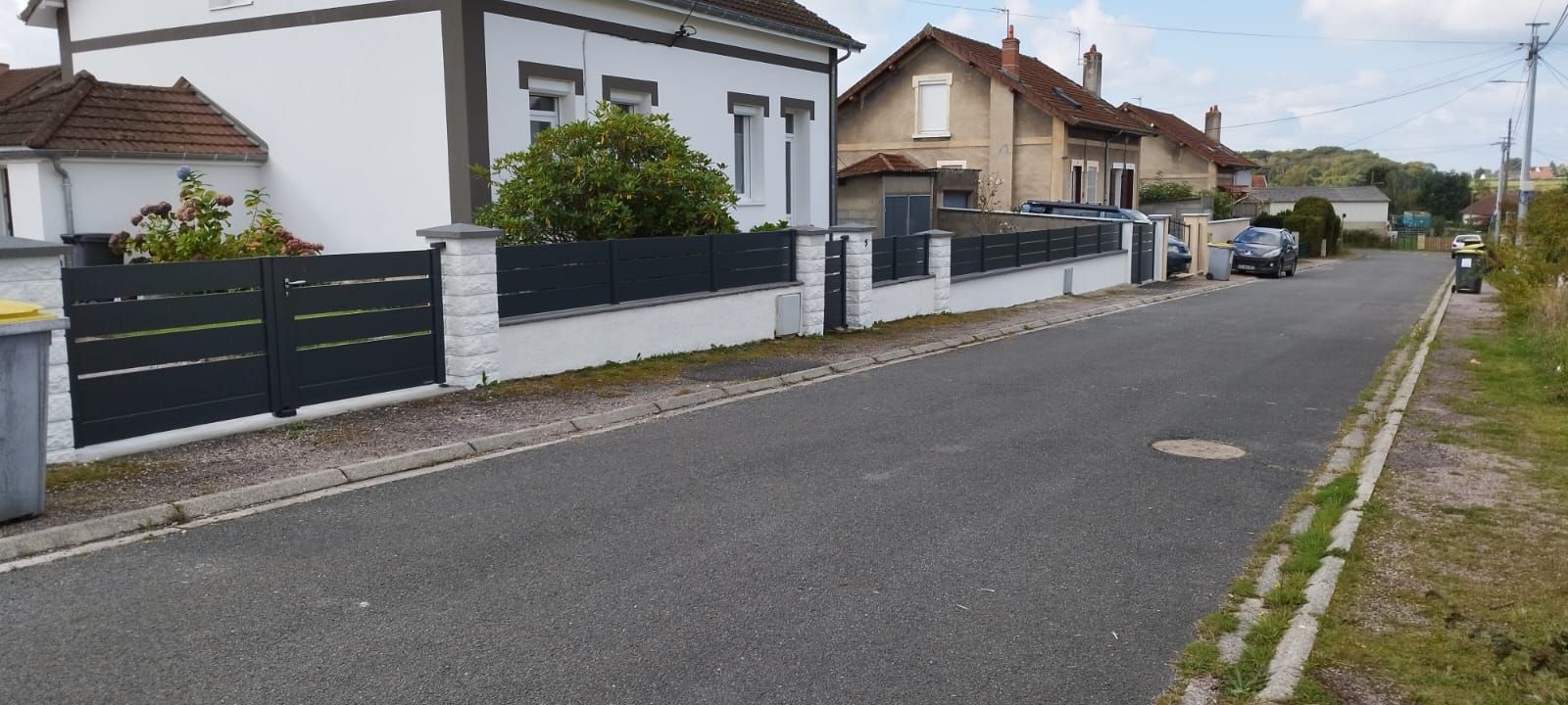 Vue sur un côté de rue