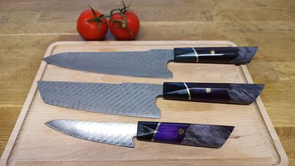 Set de couteaux aiguisés par Microschliff