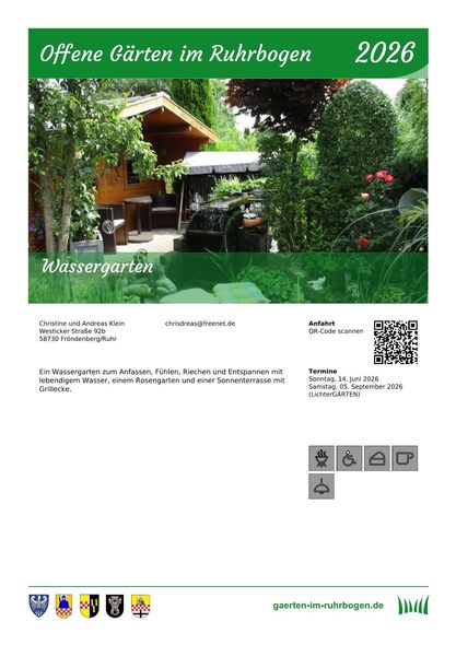 Flyer Anfahrt offene Gärten
