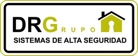 A logo for a company called drg grupo sistemas de alta seguridad