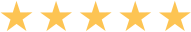 Una fila de estrellas amarillas sobre un fondo blanco.