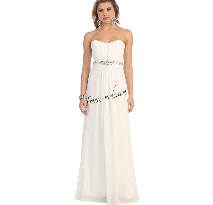 Robe bustier - couleur blanche