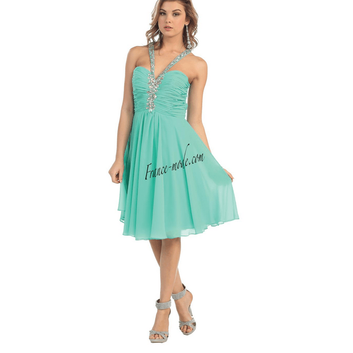 Robe bleu turquoise