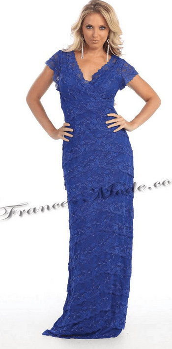 Robe de soirée élégance - bleue