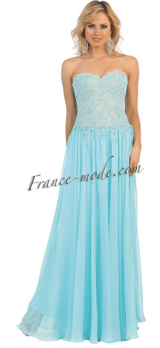 Robe de soirée bustier