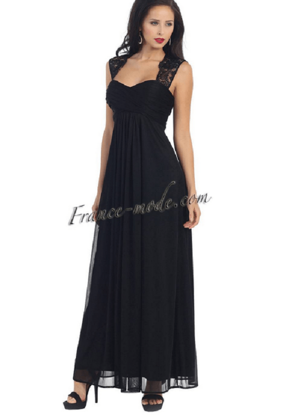 Robe longue - couleur noire