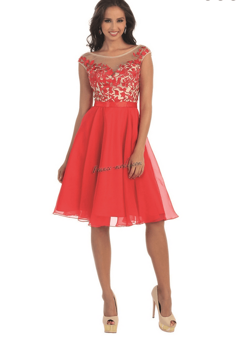 Robe rose thé intense - motif fleuri