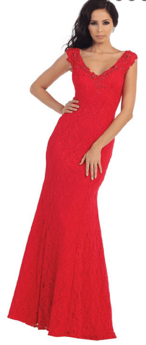 Robe bustier - couleur rouge aniline