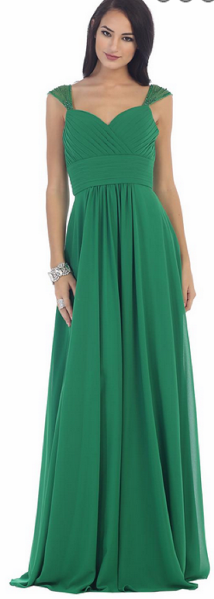 Robe longue - couleur verte