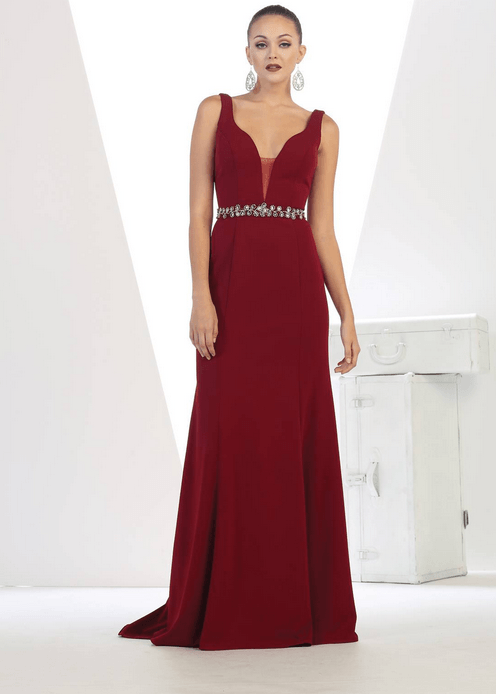 Robe de soirée rouge andrinople