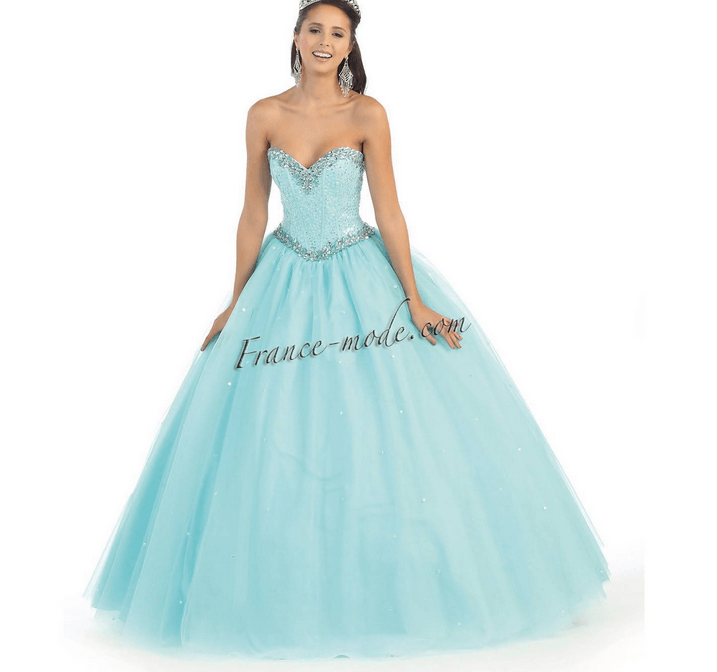 Robe de princesse - bleu clair
