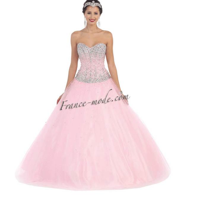 Robe de princesse - rose clair