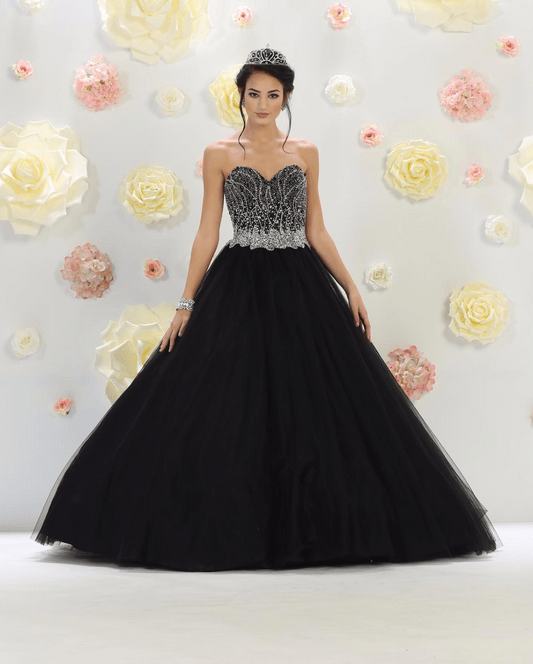 Robe de princesse bustier - noir