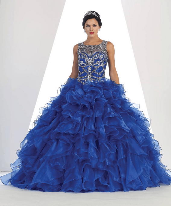 Robe de princesse - bleu roi