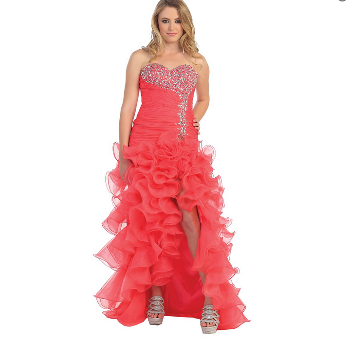 Robe orange fantaisie
