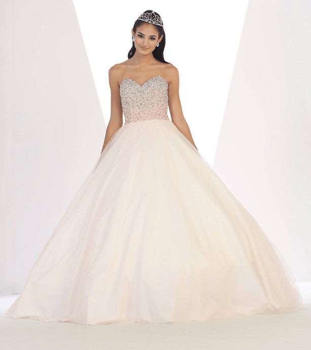 Robe de princesse bustier - blanc ivoire