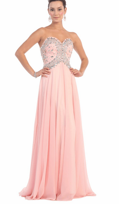 Robe bustier - couleur cuisse de nymphe