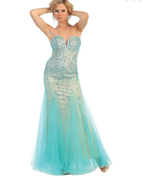 Robe de soirée - bleu cyan