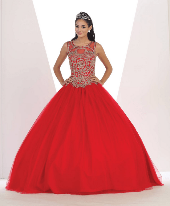 Robe de princesse - rouge vif