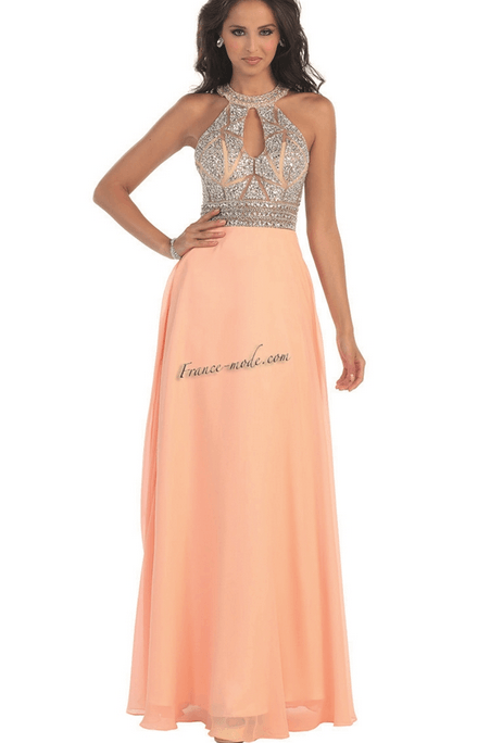 Robe de soirée prestige - couleur coquille d'oeuf