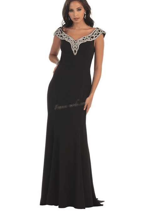 Robe de soirée ajustée - couleur noire et argentée