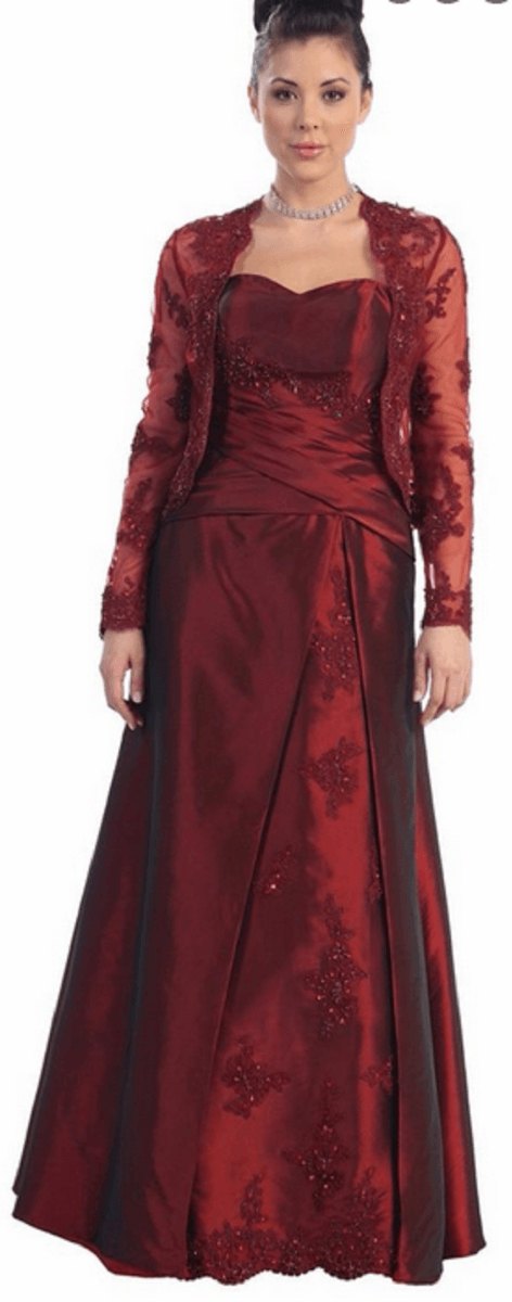 Robe longue - couleur rouge turc