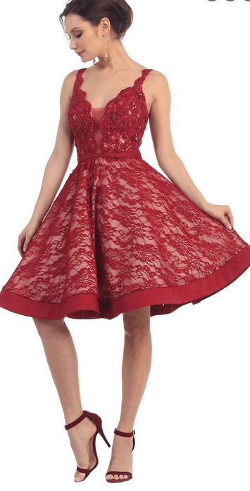 Robe rouge rubis