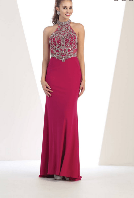 Robes de soirée rose fushia