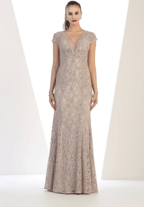 Robe de soirée - couleur grège