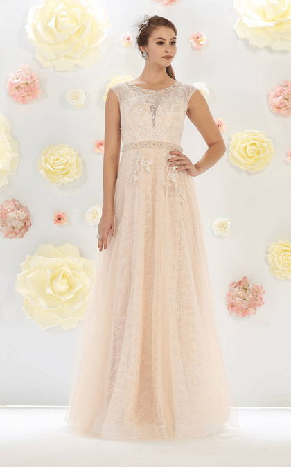 Robe de soirée - coquille d'oeuf