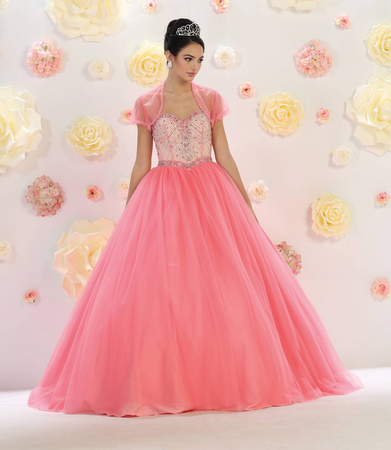 Robe de princesse - couleur rose incarnadin