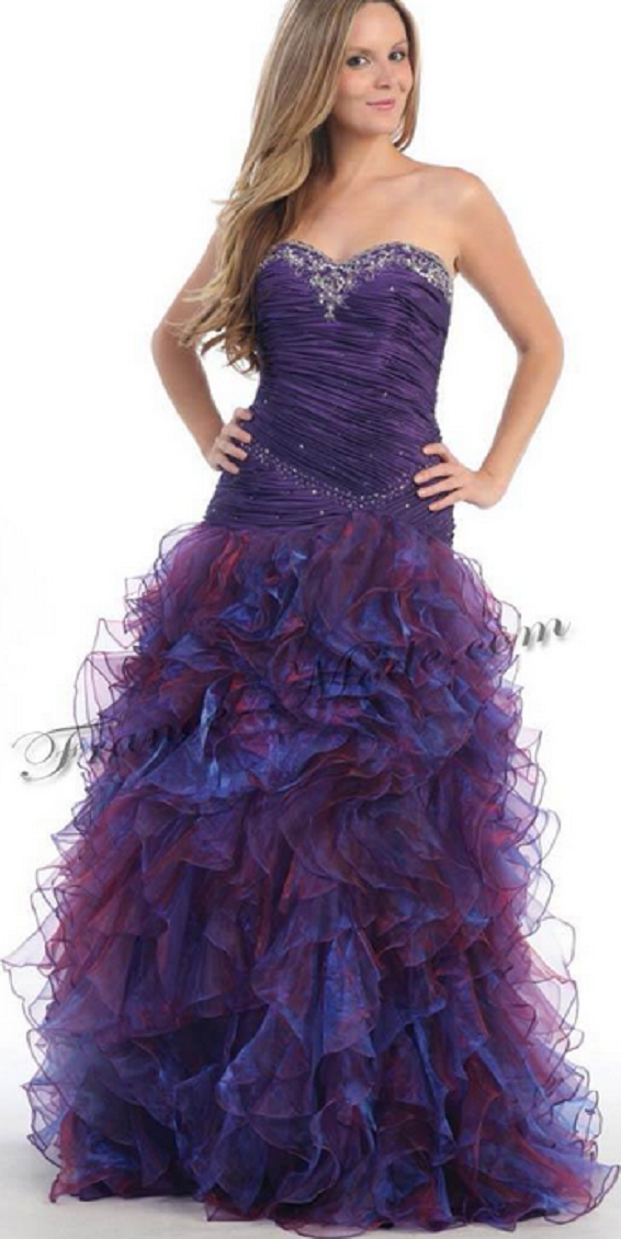 Robe violette fantaise