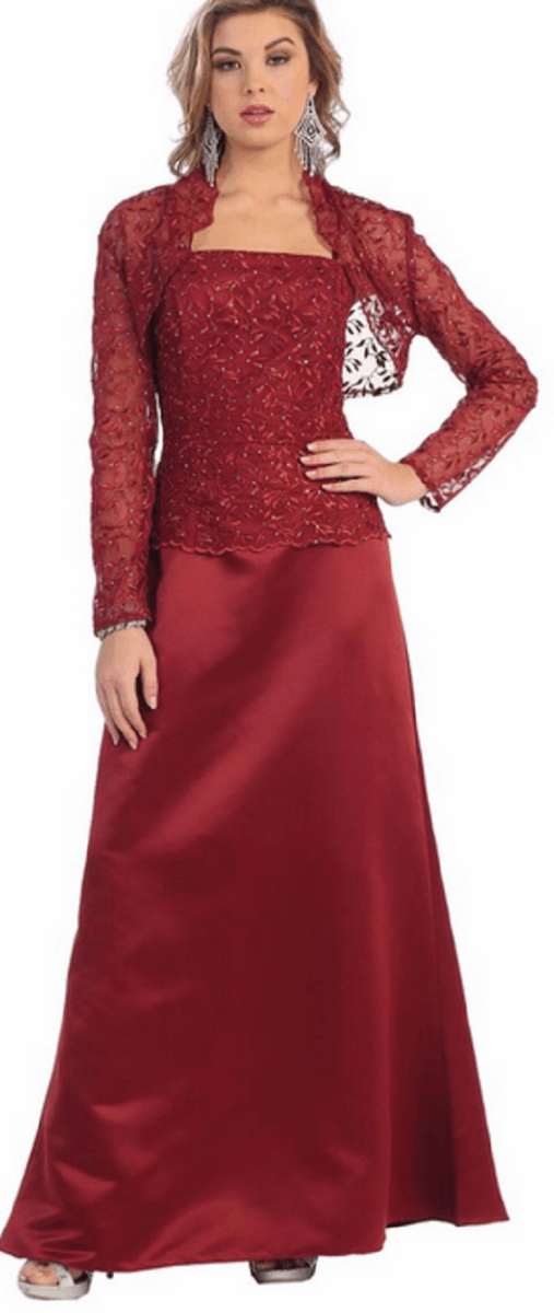 Robe longue rouge