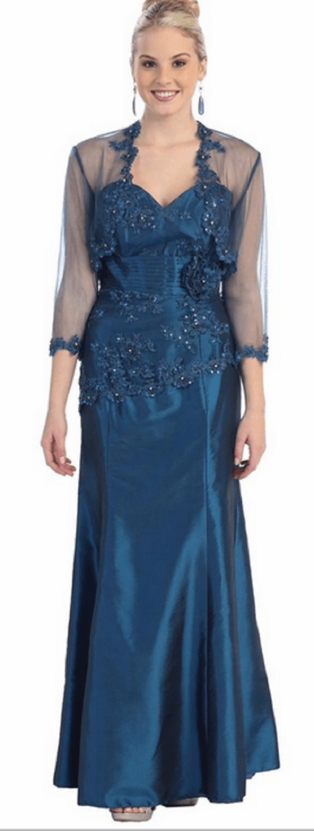 Robe longue - bleu égyptien