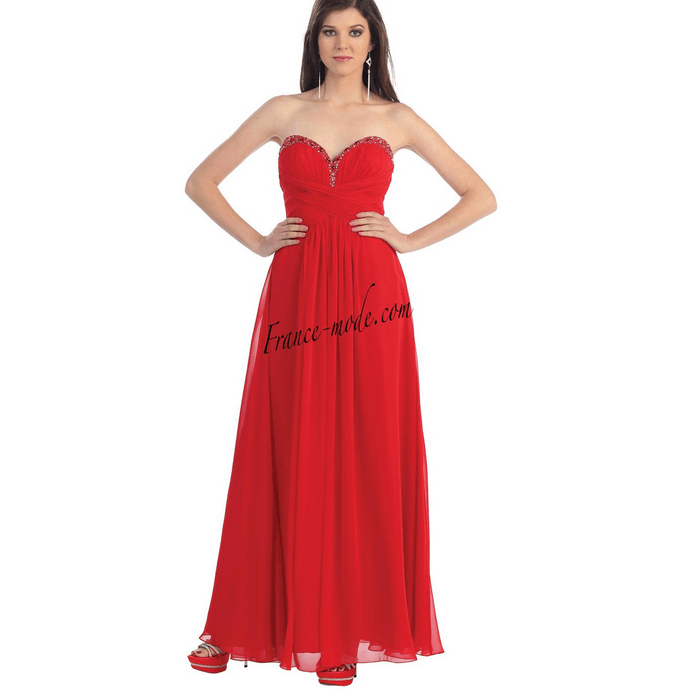 Robe élégance - couleur rouge