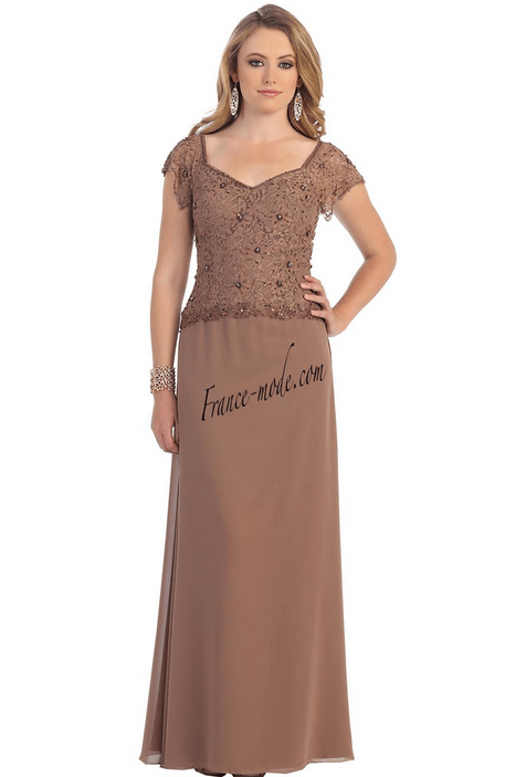 Robe de soirée couleur cacao
