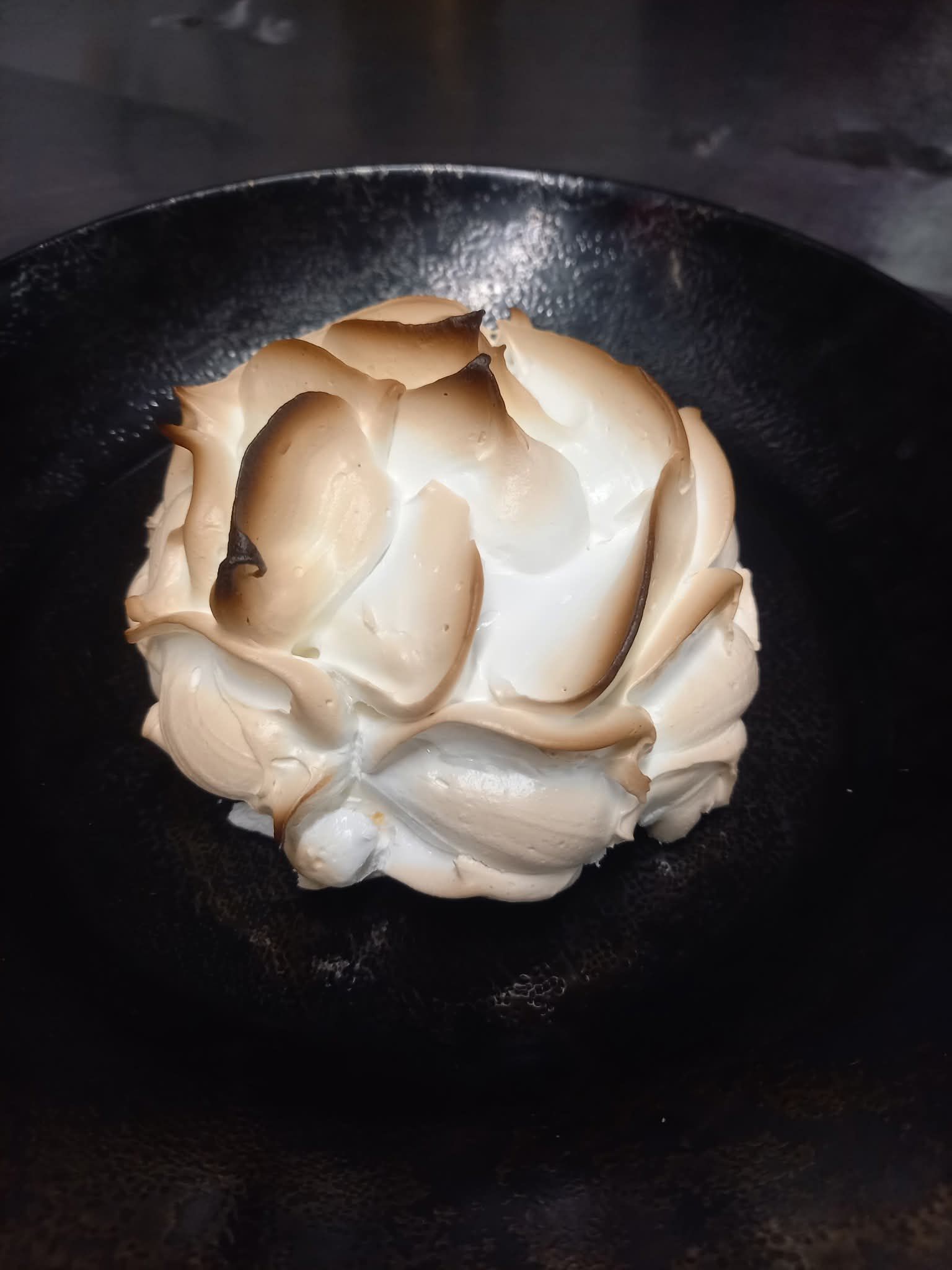 omelette norvégienne au pop corn