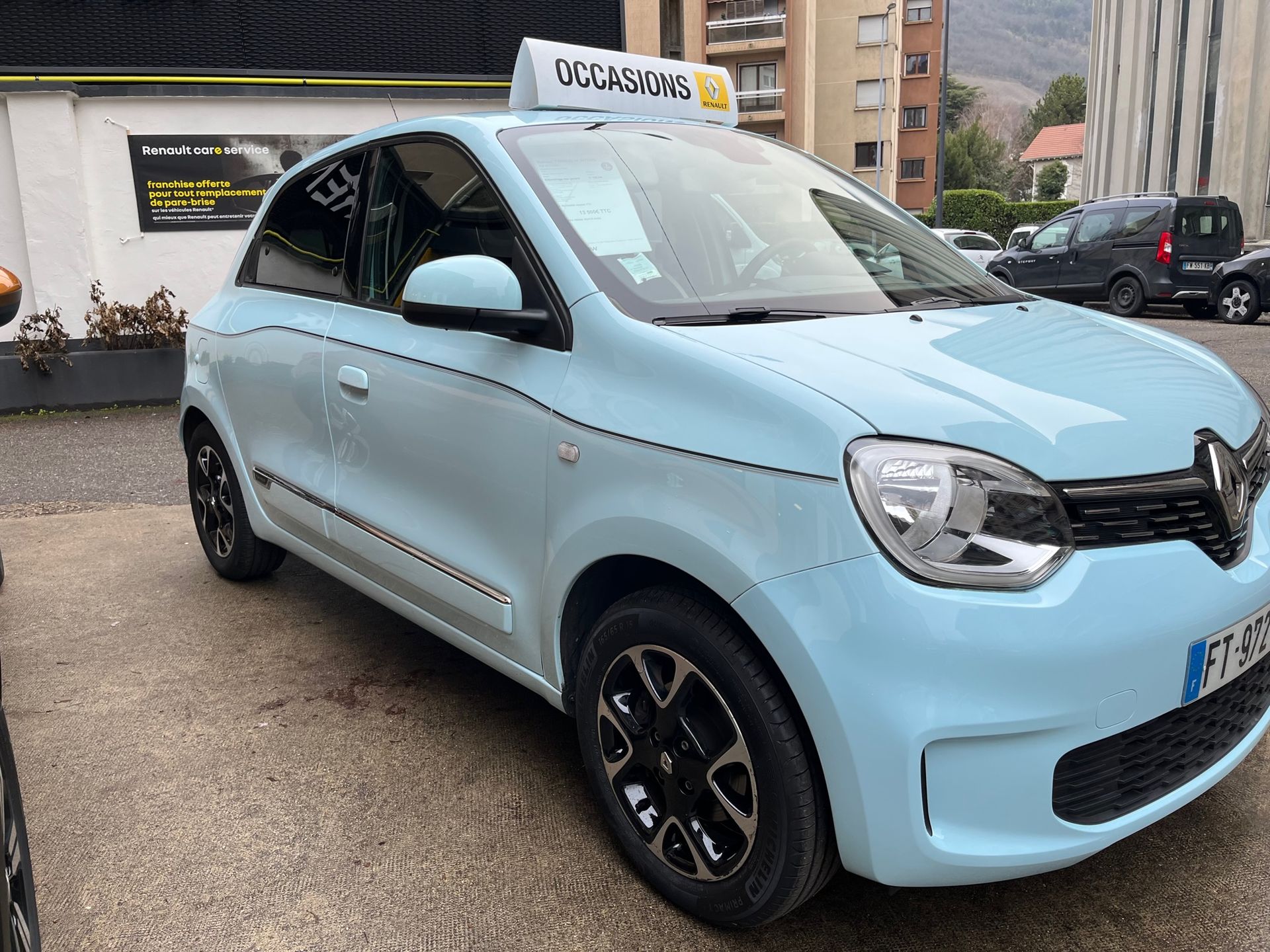 Renault Twingo III bleu clair en vente