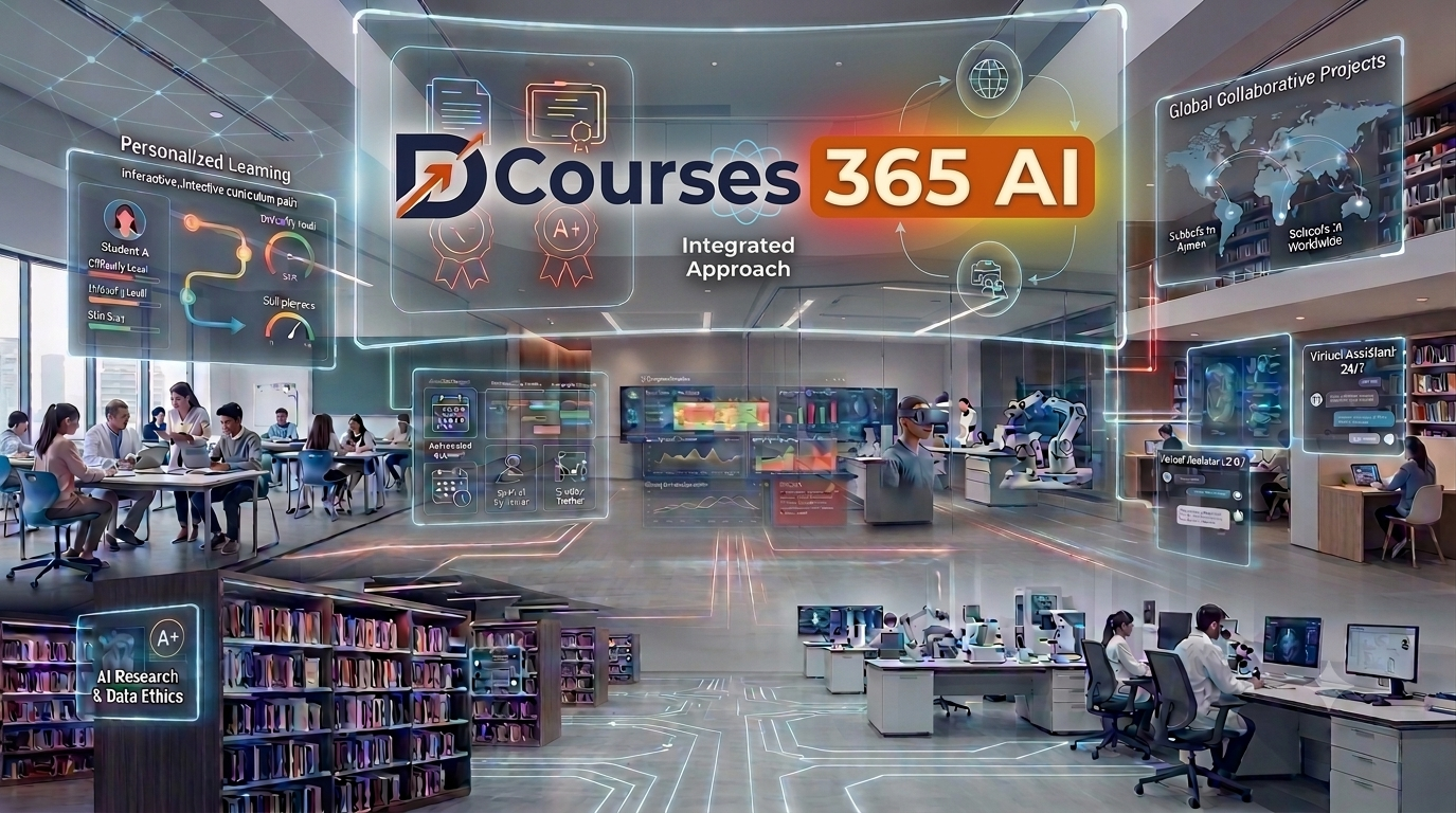 برنامج DCourses 365 School AI لتطبيق وتطوير حلول الذكاء الاصطناعي في المدارس